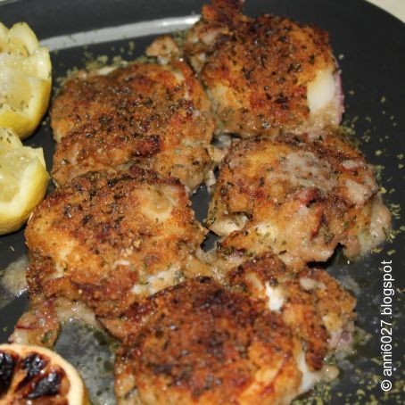 Seppie gratinate, con panatura alle erbette