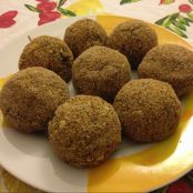 Polpette di melanzane al forno con cuore caldo 