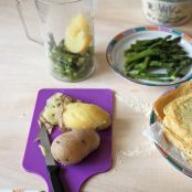 Crespelle di ceci con asparagi e patate - Tappa 4