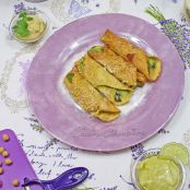 Crespelle di ceci con asparagi e patate