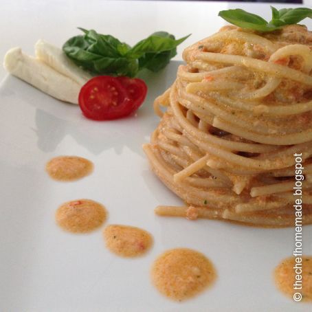Spaghetti integrali Crescenza e Pomodoro