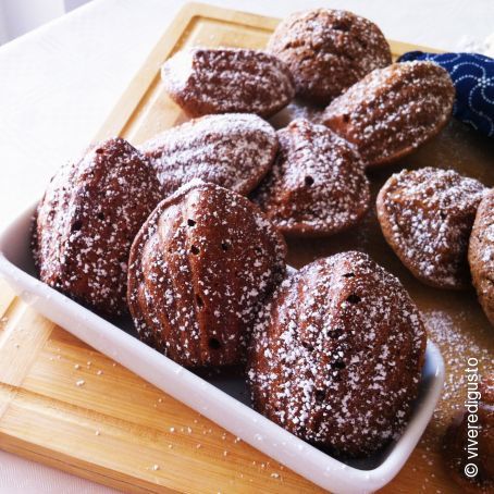 Madeleines cioccolato e zenzero