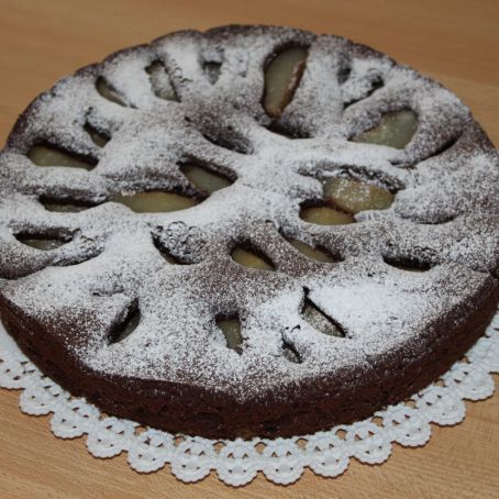 Torta pere e cioccolato
