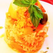 Carnaroli freddo, semicruda di cappasanta, melone e uovo stracciato alla menta di andrea mencarelli - Tappa 1