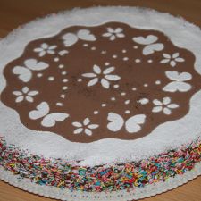 Torta alla panna e cacao