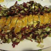 Strudel di radicchio, nostrano di romeno e finocchi