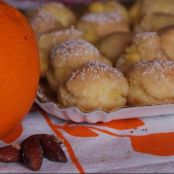 bignè con crema pasticcera alle mandorle