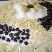 Torta di cioccolato, cocco e panna