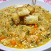 Zuppa di Lenticchie e Gamberi - Tappa 3