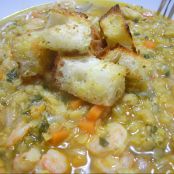 Zuppa di Lenticchie e Gamberi
