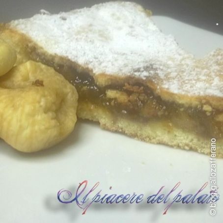 Crostata di arance fichi e noci