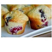 Muffin integrali ai frutti di bosco