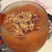 Budino alla zucca con scaglie di nocciola