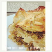 Lasagne vegan con pane carasau e pesto