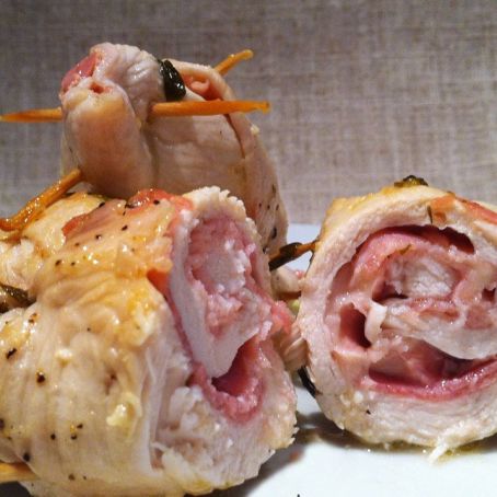 Rotolini di pollo ripieni