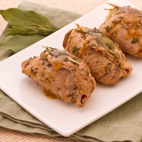 Involtini di vitello con prosciutto e formaggio
