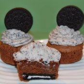 Chocolate Cupcakes with Oreo Buttercream