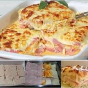 Lasagne di pane al prosciutto cotto