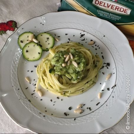 Linguine al pesto di zucchine