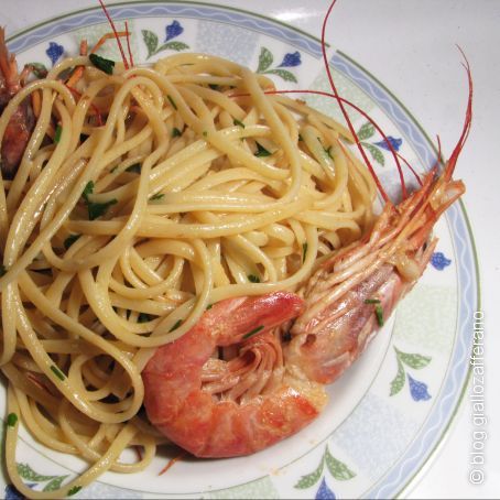 Linguine gamberi e limone