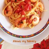 Linguine piccantine con mazzancolle e pomodorini