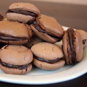 Macarons al cioccolato fondente