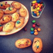 Madeleines con M&M’s