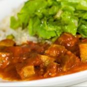 MAIALE AL RUM E PEPE DELLA GIAMAICA CON RISO