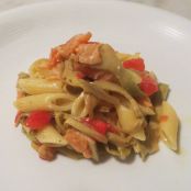 Mezze penne ai carciofi e salmone affumicato