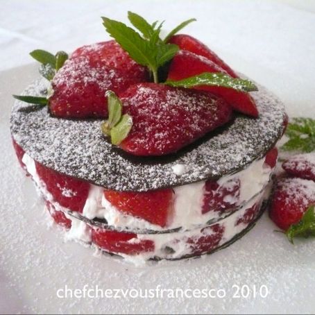 Millefoglie al cioccolato bianco e fragole
