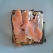 Millefoglie di zucchine con stracchino e salmone - Tappa 3