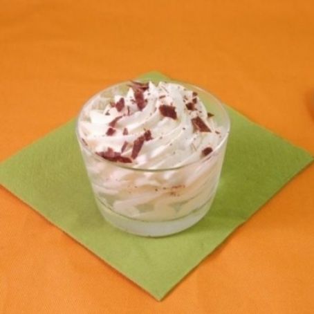 Mousse al cioccolato bianco senza colla di pesce