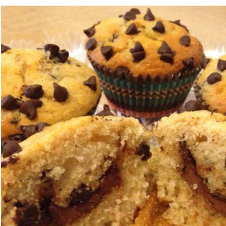 MUFFIN SOFFICISSIMI ALLO YOGURT CON CUORE DI GIANDUIA