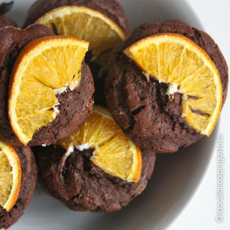 Muffin al cioccolato e arancia