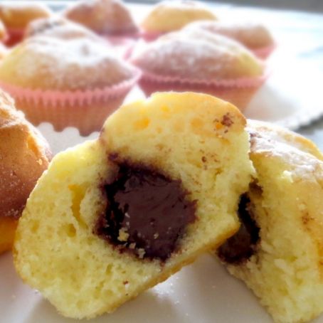 Muffin
con cuore al cioccolato e Nutella
