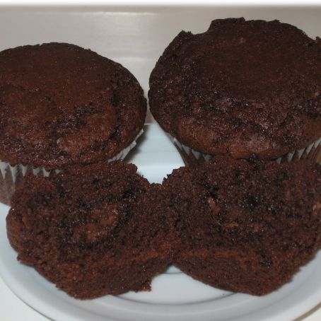 Muffins al Cacao con Cuore di Nutella