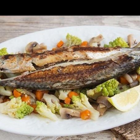 SGOMBRO CON VERDURE