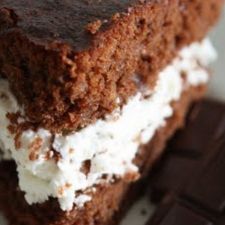 Torta alla panna e Nutella farcita