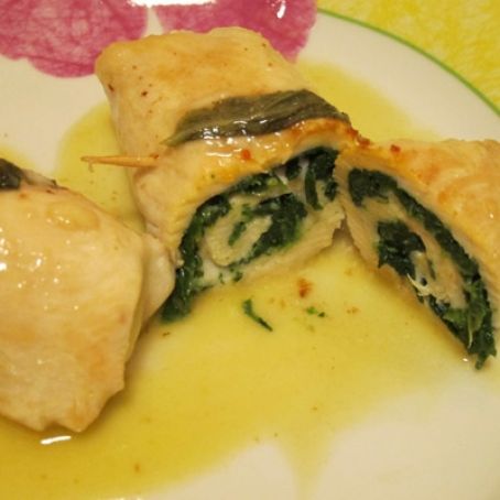 involtini con ripieno di verdura e prosciutto cotto