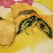 involtini con ripieno di verdura e prosciutto cotto