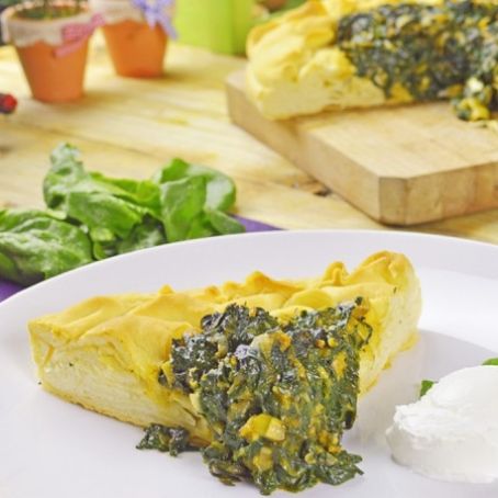 Komad con porri e spinaci