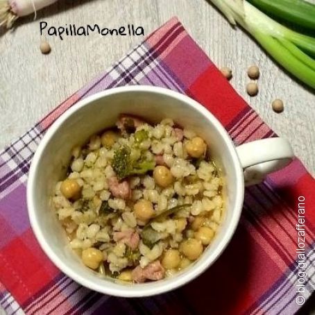 Orzetto con ceci e friarielli