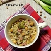 Orzetto con ceci e friarielli