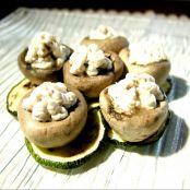 Bocconcini di champignon al caprino e olive