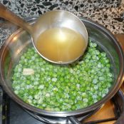 piselli al prosciutto - Tappa 2