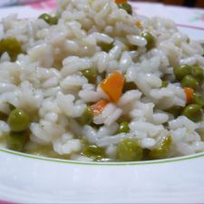 Risotto con piselli