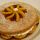 TORTA CON PESCHE E CREMA
