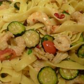 TAGLIATELLE CON MAZZANCOLLE E ZUCCHINE - Tappa 4