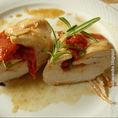 ROTOLINI DI POLLO CON PEPERONI E FONTINA