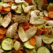 TAGLIATELLE CON PORCINI E VERDURE - Tappa 1